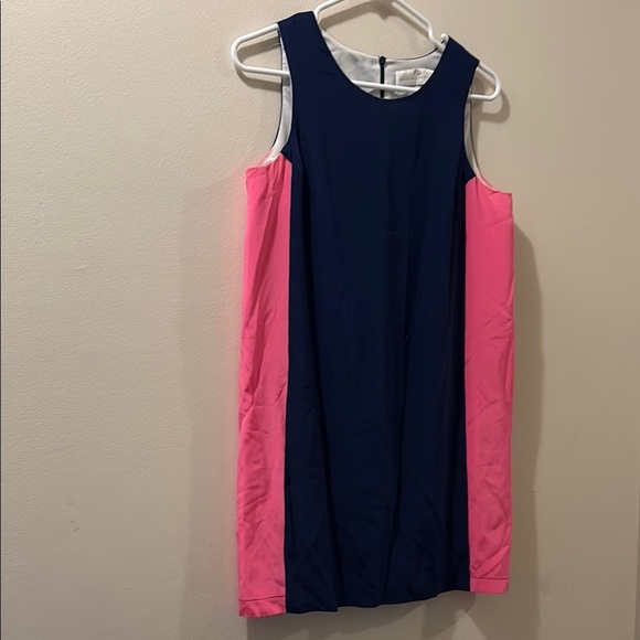 Amanda Uprichard Navy / pink Sleeveless Dress - size 8 - 100% silk - Picture 1 of 6